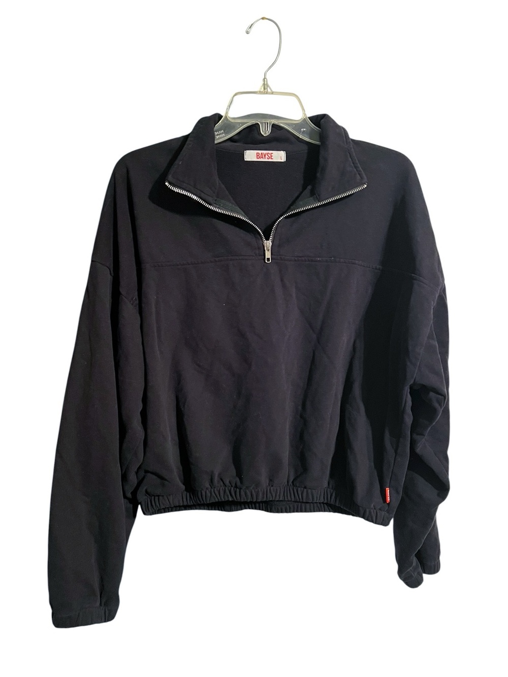 Bayse Black Half-Zip Women’s Pullover Sweater